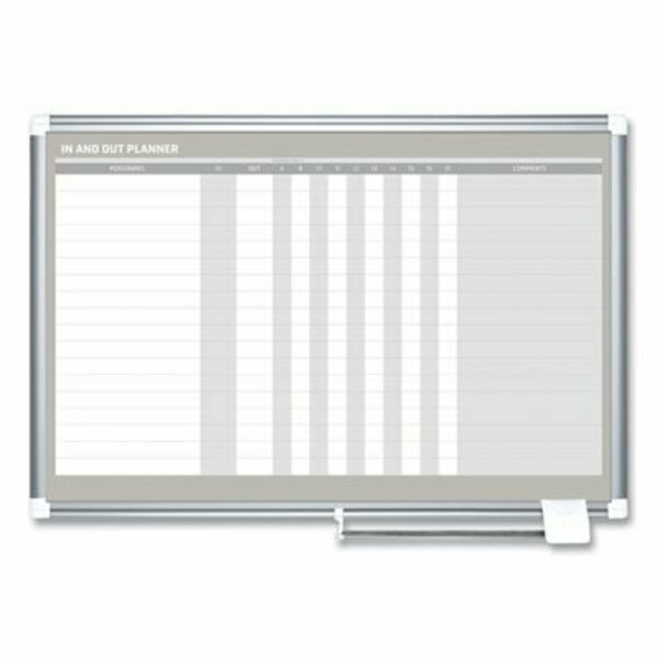 Bi-Silque MasterVisi, In-Out Magnetic Dry Erase Board, 36x24, Silver Frame GA01110830
